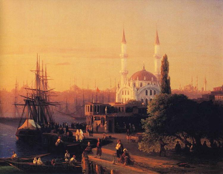 Ivan Aivazovsky Constantinople Norge oil painting art